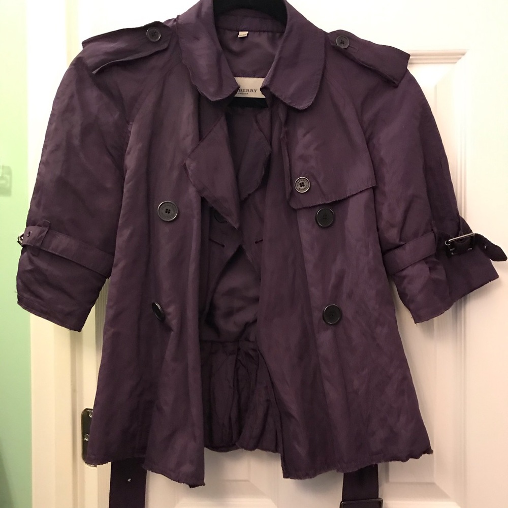 burberry burgundy jacket